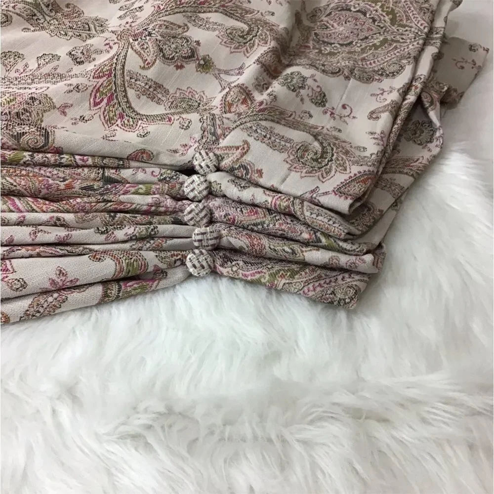 Croscill Window Valance Giulietta 2-Piece Circle Rod Pocket Window Valance